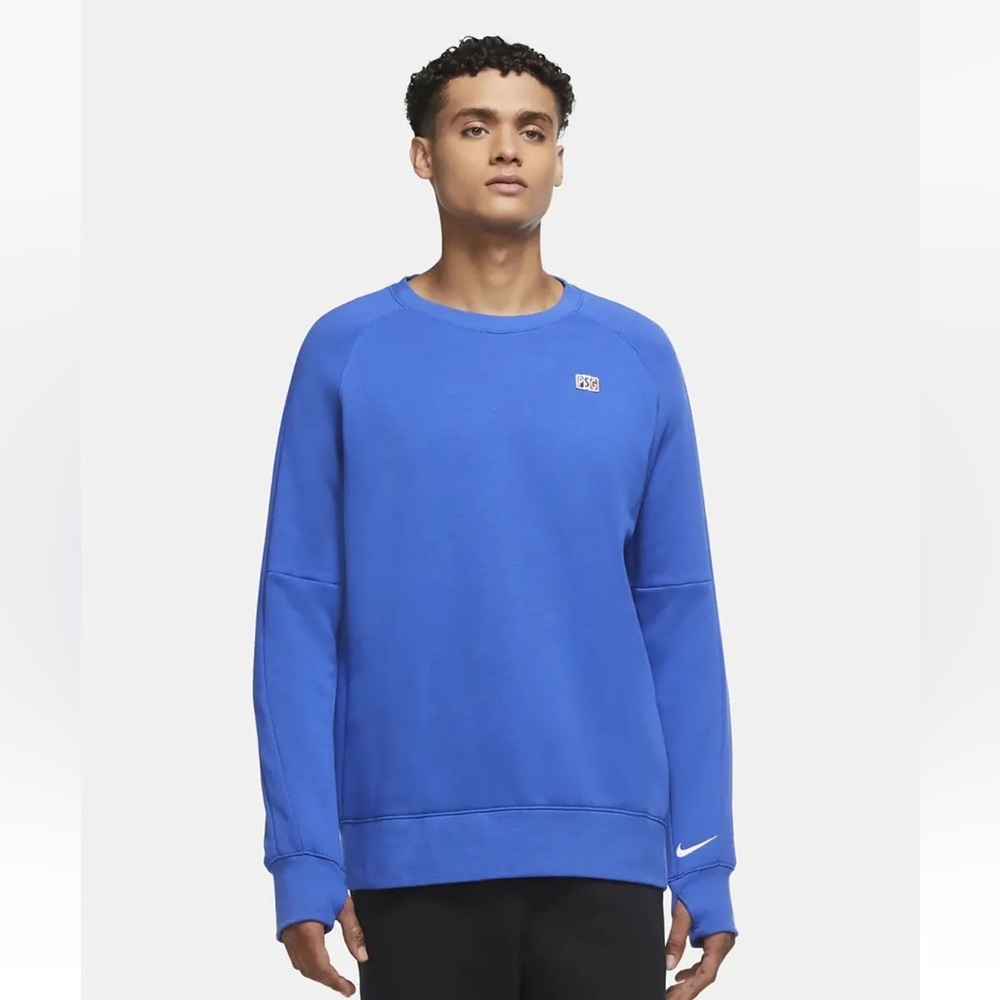Nike Paris Saint Germain men’s fleece football crew Game royal Sz XXL CI9545-410